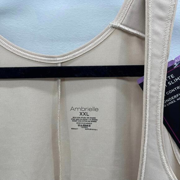 Ambrielle Torsette Thigh Slimmer in Nude Slimming Shapewear Undergarment - Picture 5 of 7